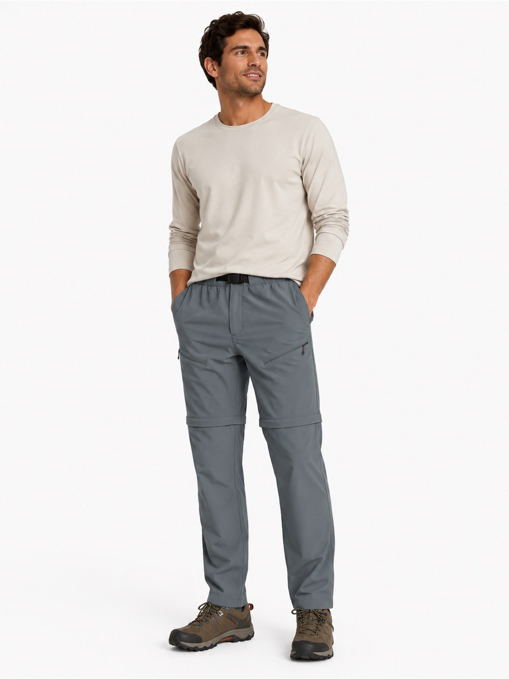 Eddie Bauer Men’s Guide Throwline Convertible Pants size S NWT